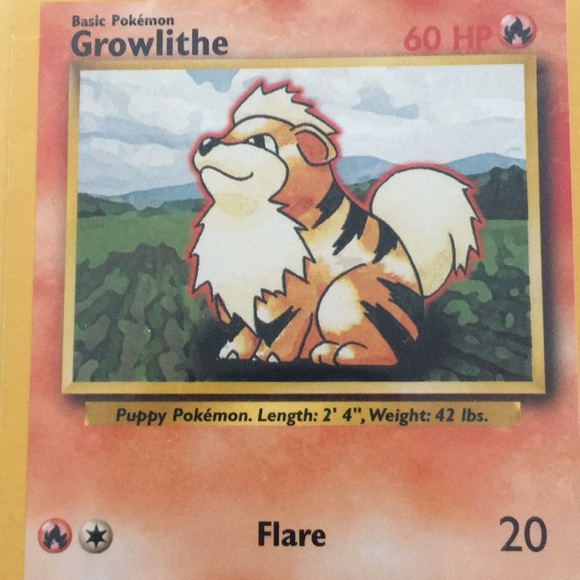 Pokémon Growlithe Flare 60HP 28/102 - Picture 3 of 4